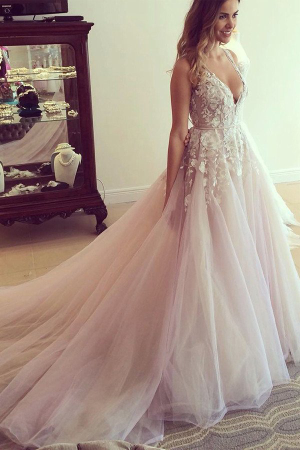 Princess Wedding Dresses Pink Wedding Dreses Ball Gown Wedding Dress